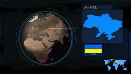 Karte der Ukraine