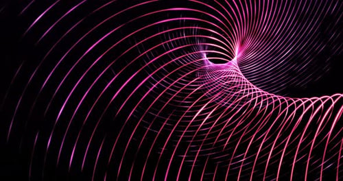 Purple Fractal Lines