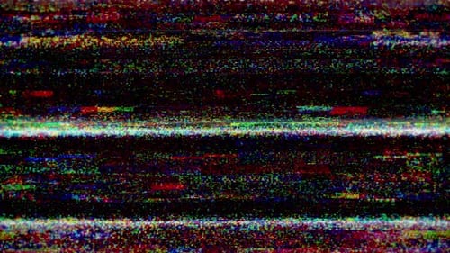 Glitch Effect Digital Error Static Interference Background Animation