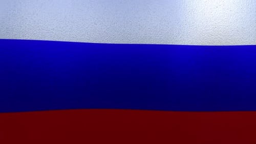 Realistic Waving Russian Flag Loop Motion Background