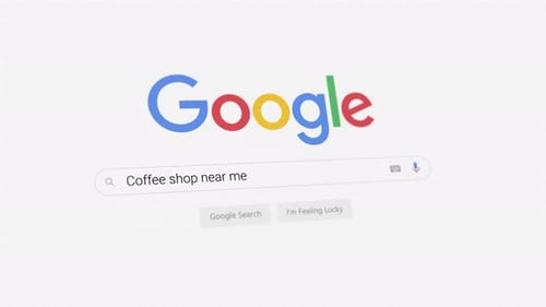 Coffee shop near me Google search