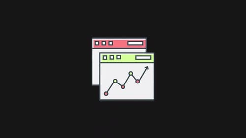 Animated Flat Design Graph in Browser Windows