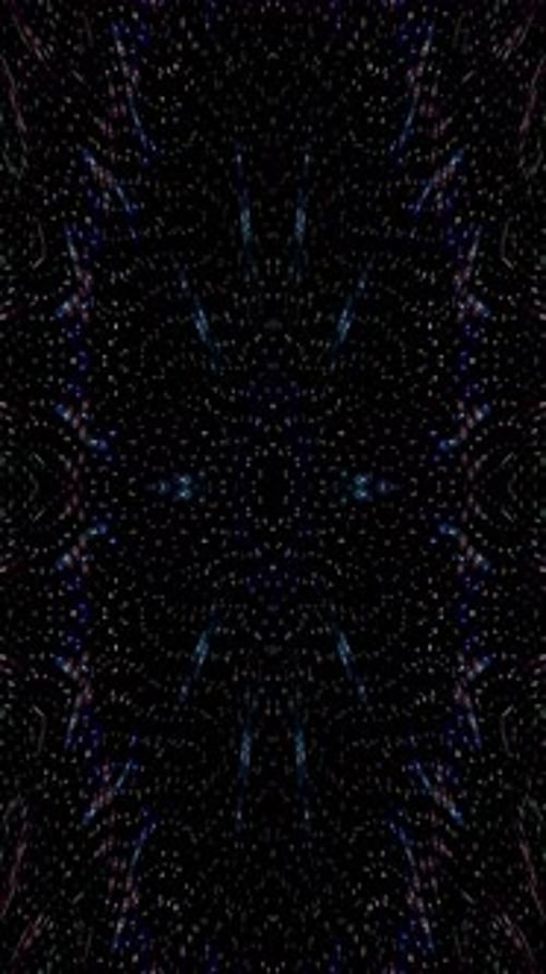 Abstract background moving stripes and flashing with shining light dots. Animation with circles