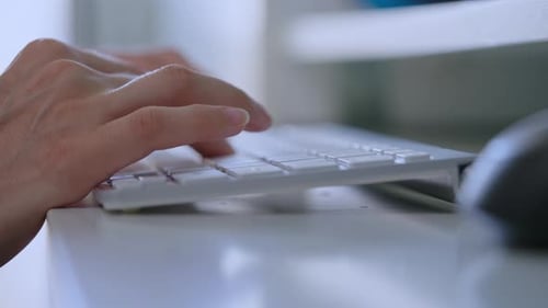 Student Using Pc at Home