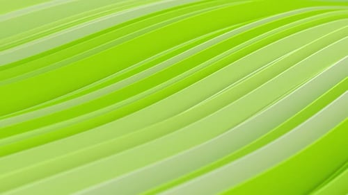 Fluid Green Wave Ribbons Seamless Loop Background