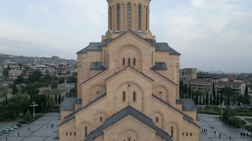 Sameba Cathedral Church In Tbilisi