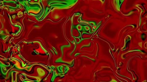 Red and Green Abstract Fluid Liquid Motion Background