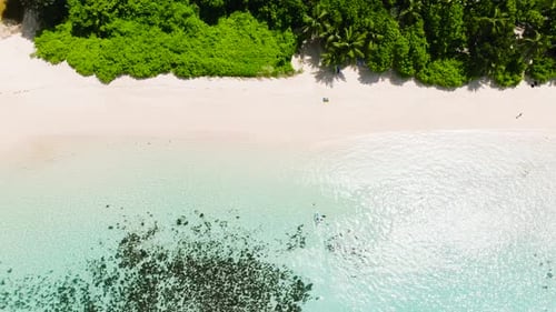 Tropical Beach Scenery in the Seychelles Mahe Island
