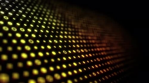 Geometric Abstract Glowing Grid Loop Background