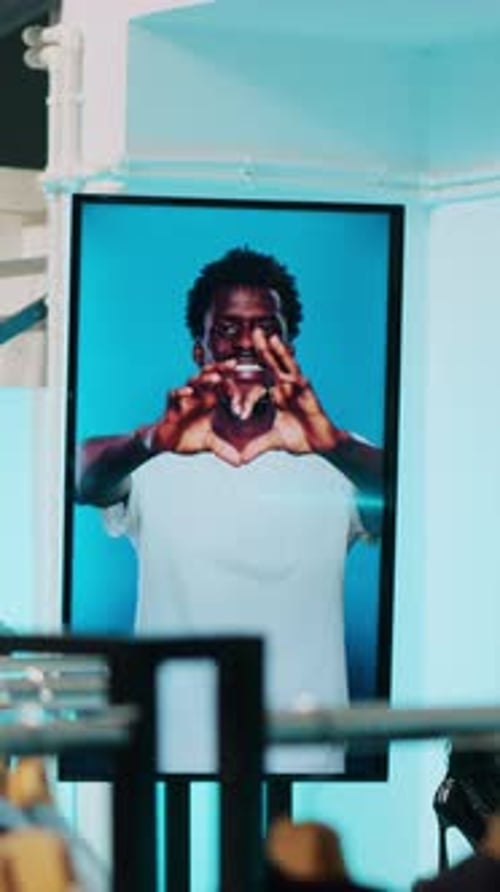 Vertical Video Empty Modern Clothing Store Filled with Formal Wear Designs