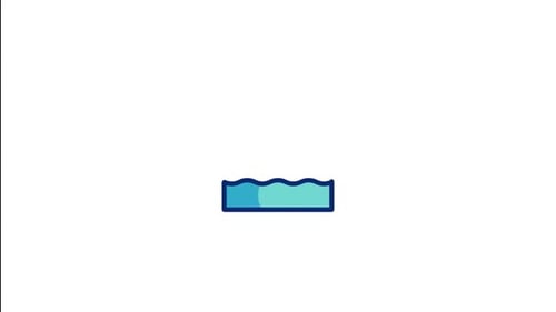 Icono animado de natación sincronizada