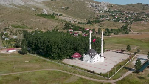 A Mosque in the Village Next to the Forest