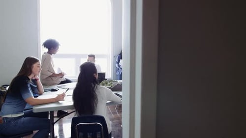 Environmental Activists Meeting Planning in Office 2024 Years