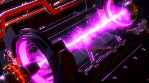 Futuristic Energy Generator with Glowing Plasma