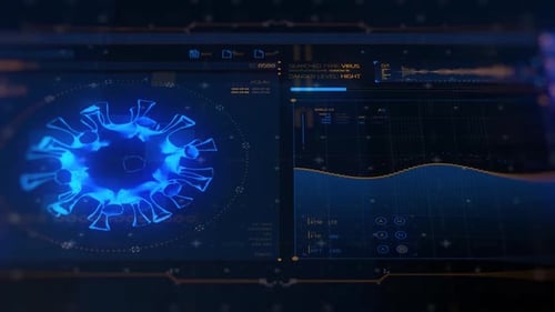 Futuristische Schnittstelle zur Visualisierung von Virendaten