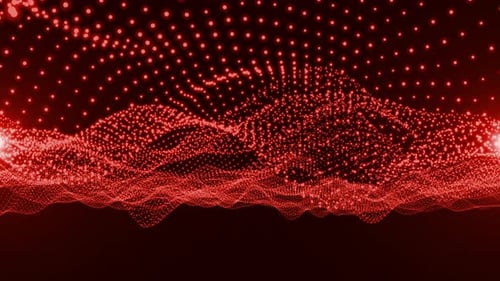 Abstract digital particle wave and lights background. 3768