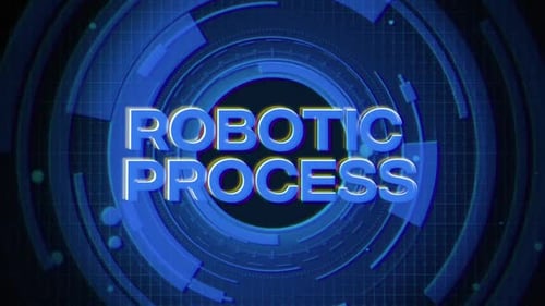 Futuristic Robotic Process Title Animation