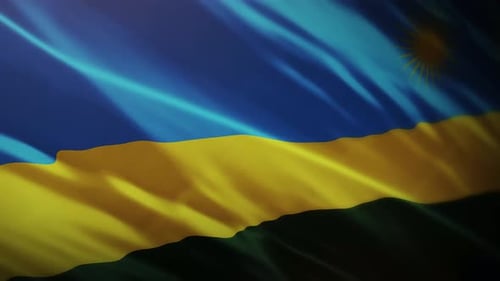 Rwanda Flag Waving - 4K