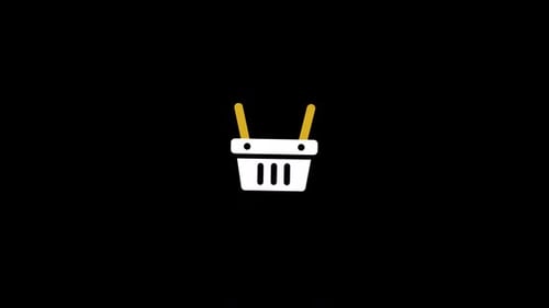 Animated Shopping Basket Icon Adding Items