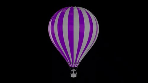 Globo aerostático morado Alpha Loop