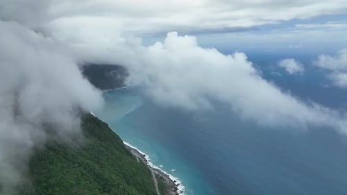 Landscapes Of Hualien Bay Through Clouds