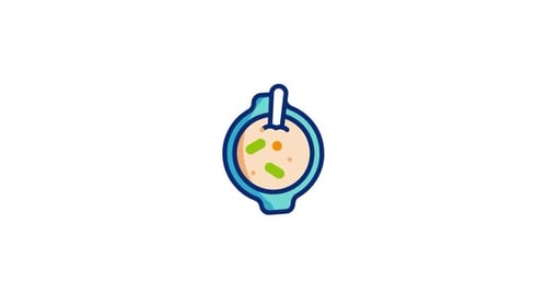 Animiertes Porridge-Symbol