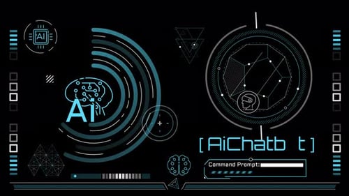 Infographic Animation About AI Chatbot and Cognitive Computing