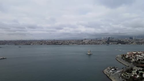 Aerial Istanbul Bosphorus