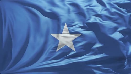 Realistic Waving Somalia Flag Loop