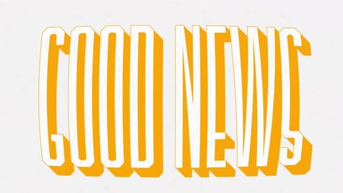 Kinetic Typography Good News Title Animation