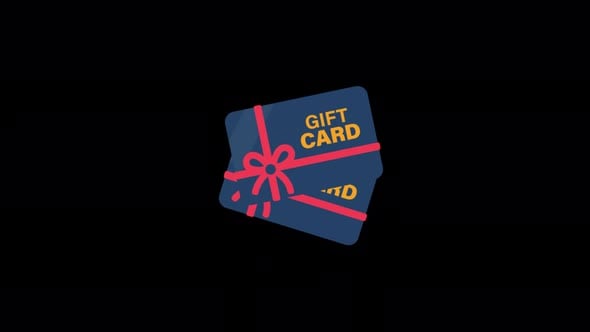 Animated Flat Design Gift Card Pop Out Animation, Backgrounds Motion ...