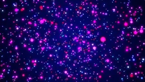 Colorful Sphere Particles Abstract Background