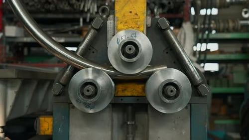 Industrial bender equipment machine for metal pipe bending in the factory