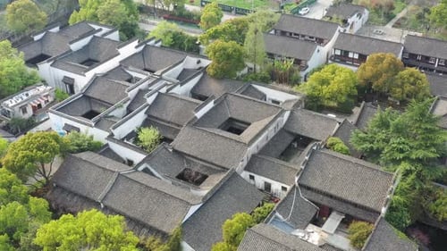ancient chinese architecture in hangzhou city