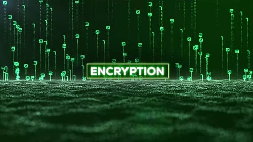 Matrix-Binärcode und Verschlüsselungswort 4K