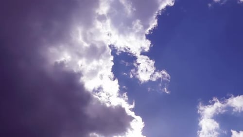 Purple time lapse clouds