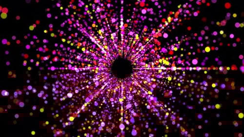 Colorful Particle Ray Light Tunnel Loop V2