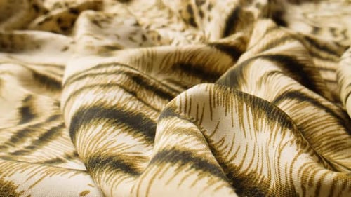 An Upclose View of Textures Found in Leopard Print Fabric Showcasing Intricate Features Plaid Rug