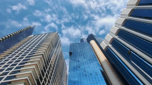 Modern Skyscraper Skyscrapers Timelapse