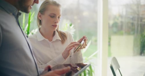 Business People Workers Talking Working in Office