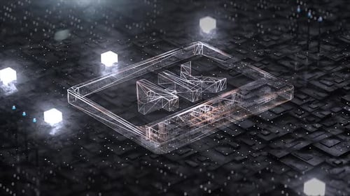 4K UltraHD Metallic Logo Reveal Animation