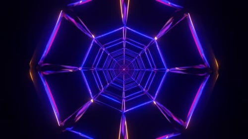 Dynamischer und farbenfroher VJ Loop mit hypnotischem und psychedelischem Feeling