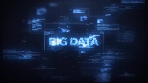 Futuristic Big Data Digital Technology Reveal