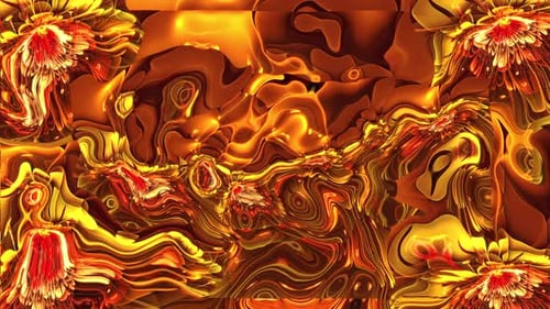 Abstrakte Blumen, Textur, Farbverlauf, bunte Bewegungshintergrundschleife