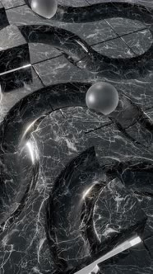 Animación satisfactoria en 3D de Looping Spheres