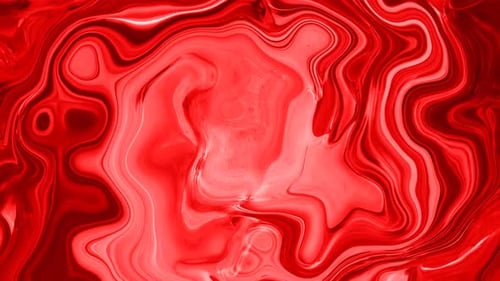 Abstract Fluid Red Swirling Paint Background Animation