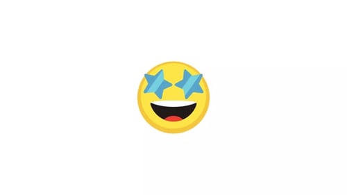 Star-Eyed Emoji Reveal Animation
