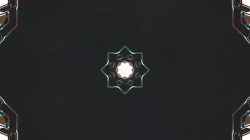 Abstract Geometric Kaleidoscope Seamless Loop Background