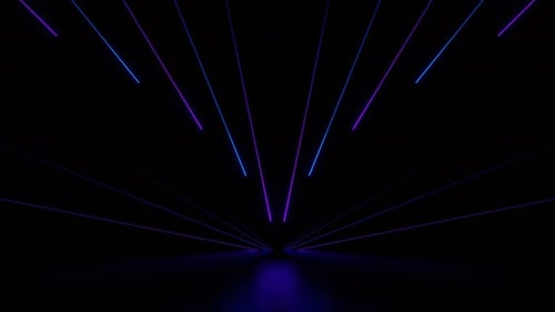 Purple And Blue Bright Neon Stripes Background Vj Loop In 4K