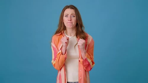 Woman Disappointed By Loss of Favourite Football Team at Game